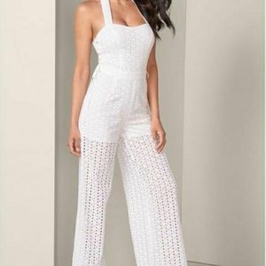 VENUS SWEETHEART EYELET JUMPSUIT